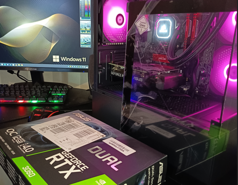 [Vendu] PC Gamer Aquarium RTX 3060 12 Go – Ryzen 7 (8 cœurs) – 16 Go DDR4 – SSD NVMe 1 To – Windows 11 Pro