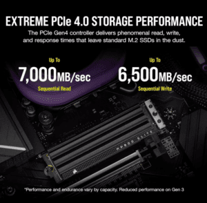 Stockage M.2 NVMe Corsair MP600 Elite